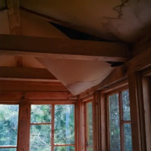 Daged roof void and falling ceiling